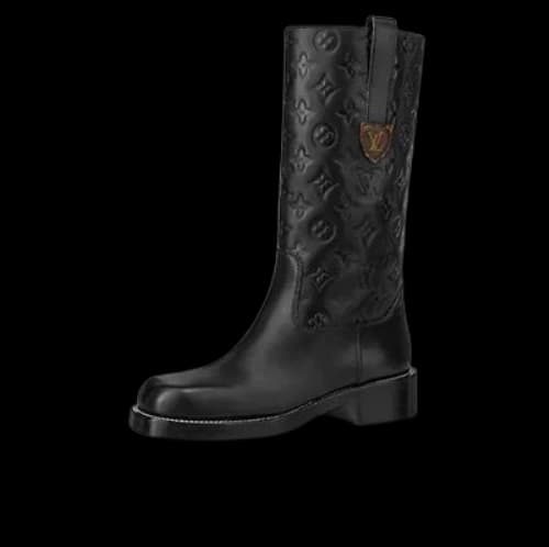 LOUIS VUITTON DOWNTOWN Boots 'Black Monogram' (Women's)