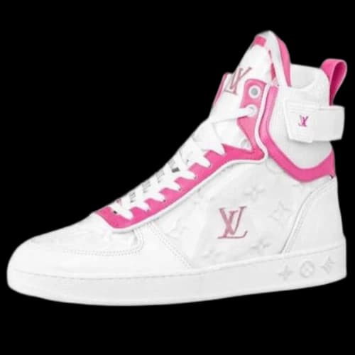 LOUIS VUITTON Boombox Ankle Sneakers 'White Pink' (Women's)