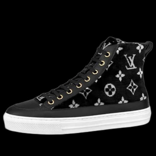 LOUIS VUITTON Stellar Ankle Sneakers 'Black White Monogram' (Women's)