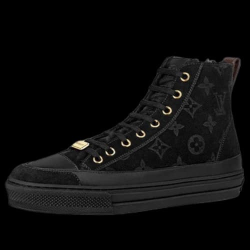 LOUIS VUITTON Stellar Ankle Sneakers 'Black Monogram' (Women's)
