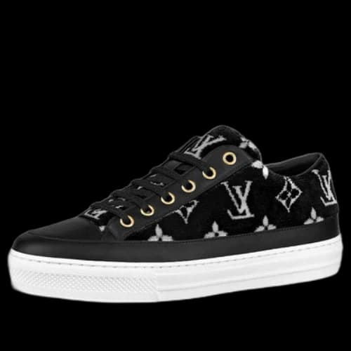 LOUIS VUITTON Stellar Sneakers 'Black with White Monogram' (Women's)