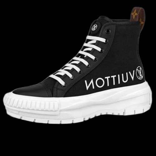 LOUIS VUITTON Squad Platform Ankle Sneakers 'Black' (Women's)
