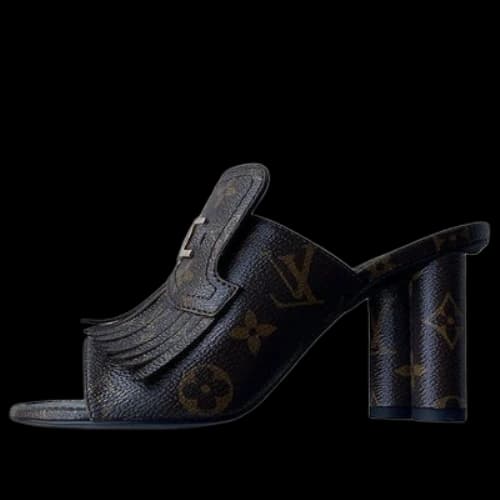 LOUIS VUITTON Monogram Fringe Pumps 'Brown' (Women's)