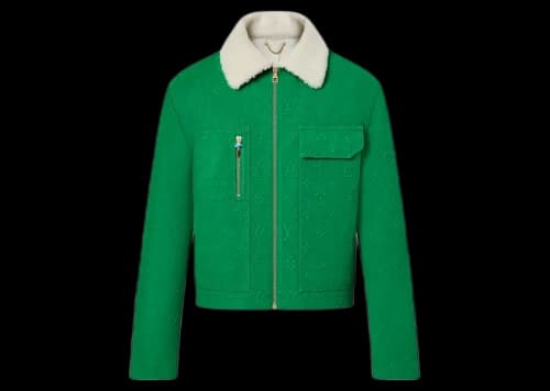 Louis Vuitton Monogram Workwear Denim Jacket Green