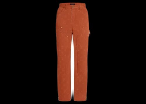Louis Vuitton Monogram Workwear Denim Pants Brown