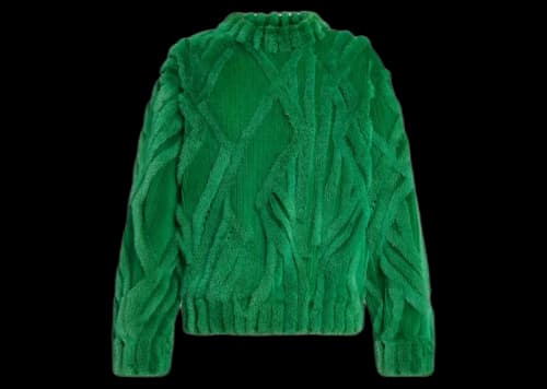 Louis Vuitton Mink Fur Sweater Green