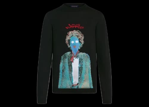 Louis Vuitton Neon Working Man Crewneck Black