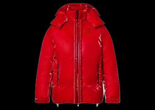 Louis Vuitton Technical Mirror Puffer Jacket Red