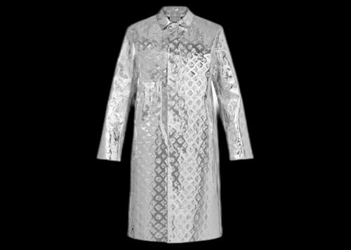 Louis Vuitton Monogram Mirror Raincoat Silver