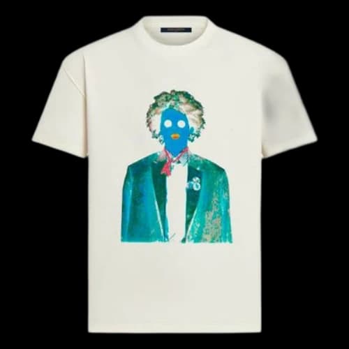 LOUIS VUITTON FW21 Neon Working Man Short Sleeve Men's White