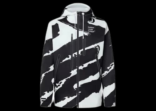 Louis Vuitton Bonded Graphic Shell Jacket Black