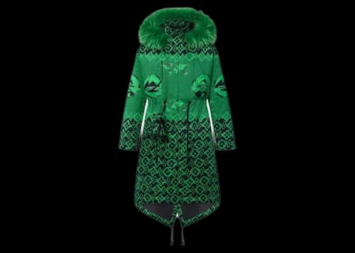 Louis Vuitton LV Wax Fishtail Parka Green