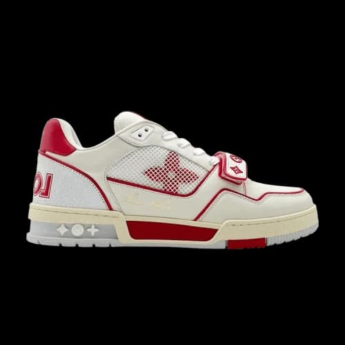Louis Vuitton Trainer Low 'White Red Mesh'