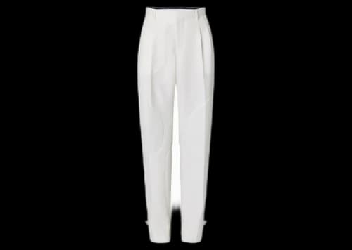 Louis Vuitton Tailored With Cutting Details Pants White