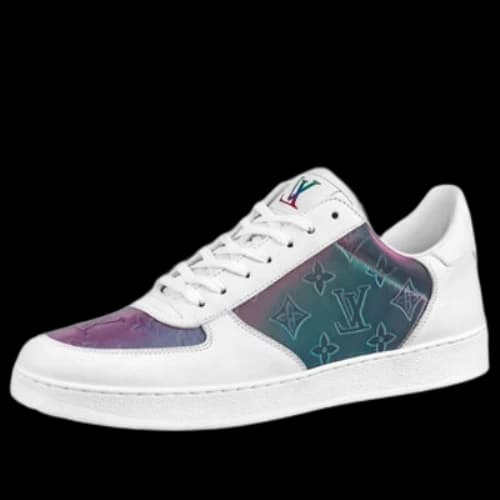 LOUIS VUITTON Rivoli Sneakers 'White with Shell Shine Monogram'