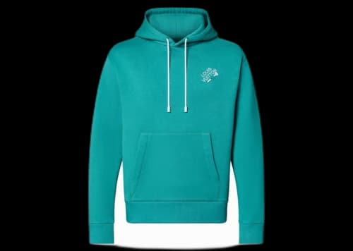 Louis Vuitton Embroidered Signature Hoodie Ocean