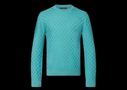 Louis Vuitton Damier Signature Crewneck Ocean