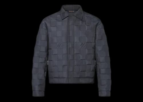 Louis Vuitton Quilted Damier Blouson Dark Grey