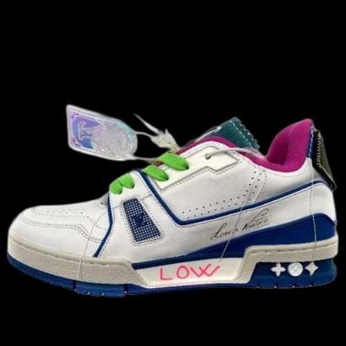 Louis Vuitton Trainer Low 'White Turquoise'