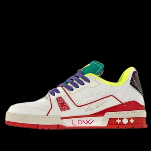 LOUIS VUITTON Trainer Upcycling Sneakers 'White Turquoise for China'