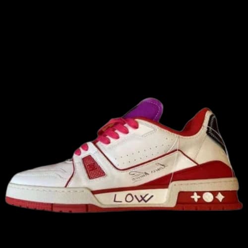 LOUIS VUITTON Trainer Upcycling Sneakers 'White Red Purple for Sydney'