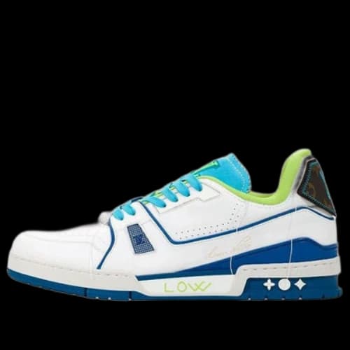 LOUIS VUITTON Trainers 'White Blue Green for Ghana'