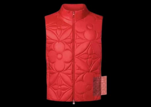 Louis Vuitton LVSE Padded Monogram Flower Gilet Rio Red