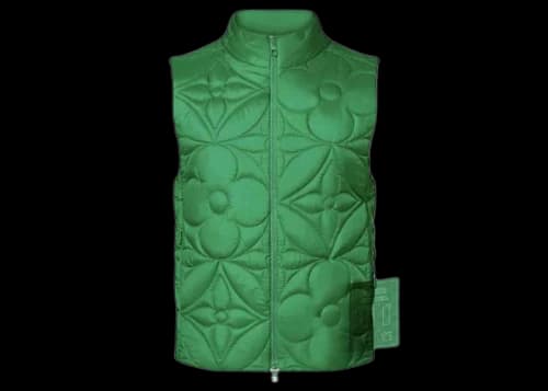Louis Vuitton LVSE Padded Monogram Flower Gilet Green