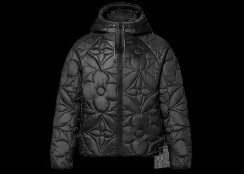 Louis Vuitton LVSE Flower Quilted Hoodie Jacket Black