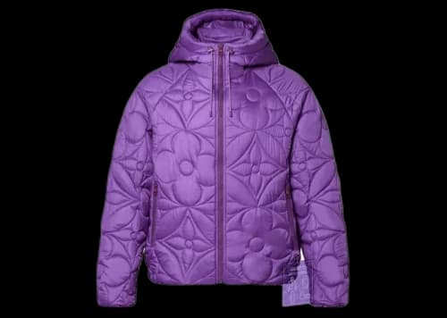 Louis Vuitton LVSE Flower Quilted Hoodie Jacket Violet