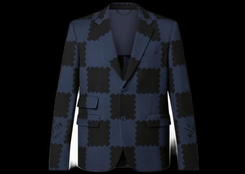 Louis Vuitton x Nigo Damier Suit Jacket Dark Ocean