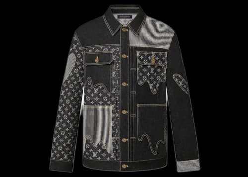 Louis Vuitton x Nigo Monogram Crazy Denim Workwear Jacket Black
