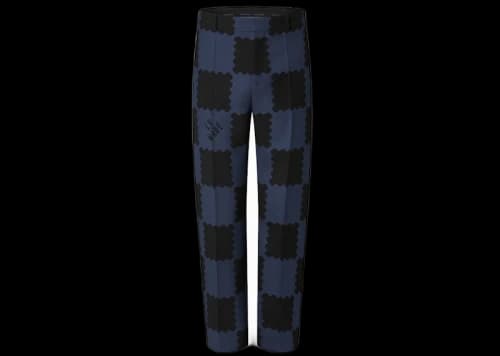 Louis Vuitton x Nigo Damier Suit Pants Dark Ocean