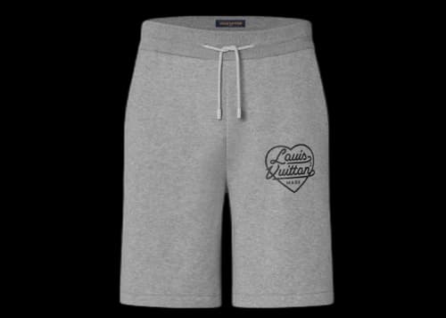 Louis Vuitton x Nigo Printed Heart Short Light Grey
