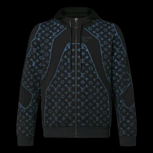 LOUIS VUITTON FW21 2054 Logo Zipper Blue