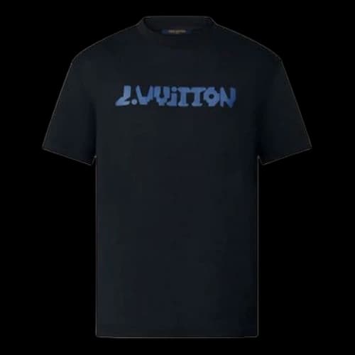LOUIS VUITTON FW21 Logo Printing Short Sleeve Black