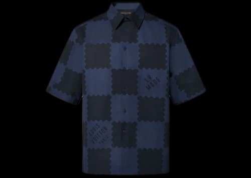 Louis Vuitton x Nigo Damier Shirt Dark Ocean