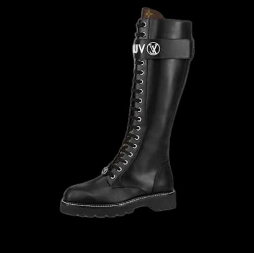LOUIS VUITTON Territory Flat High Ranger Boots 'Black' (Women's)