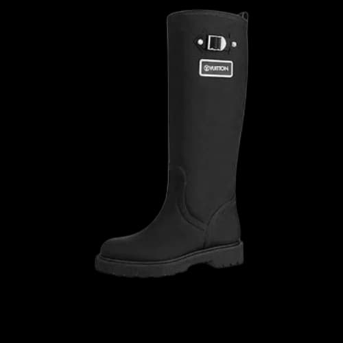 LOUIS VUITTON Territory Flat High Boots 'Black' (Women's)