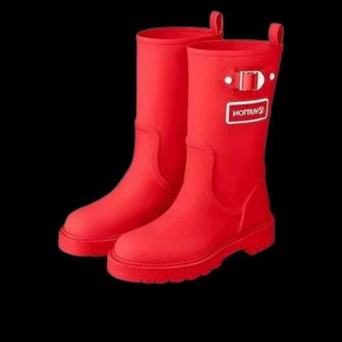 LOUIS VUITTON Territory Flat High Boots 'Red' (Women's)