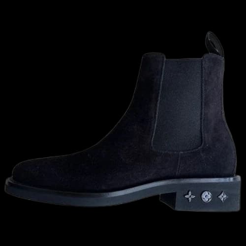 LOUIS VUITTON Plain Leather Boots 'Black'
