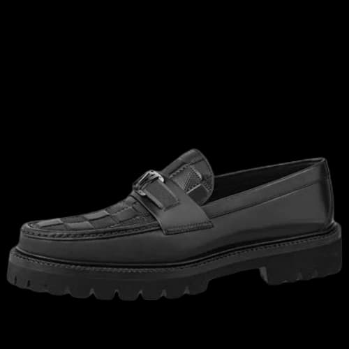LOUIS VUITTON LV Major Loafers 'Black Crocodile'