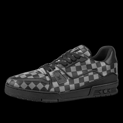 Luxury Louis Vuitton x Nigo LV Trainer Black Grey (2021)