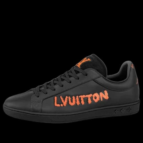LOUIS VUITTON LV Luxembourg Samothrace Sneakers 'Black with Orange'