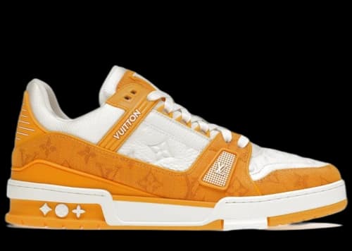 Louis Vuitton Trainer Yellow Monogram Denim White