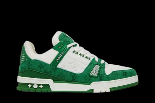 Louis Vuitton Trainer 'Green Monogram Denim'