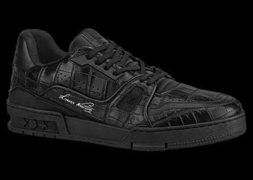 Louis Vuitton LV Trainer Black Alligator