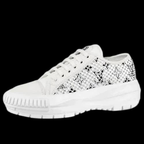 LOUIS VUITTON LV Squad Sneakers 'White with Crystal Monogram' (Women's)