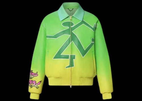 Louis Vuitton Fluo Gradient Leather Bomber Jasmin
