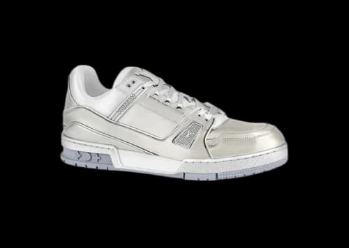 Louis Vuitton Trainer Silver White